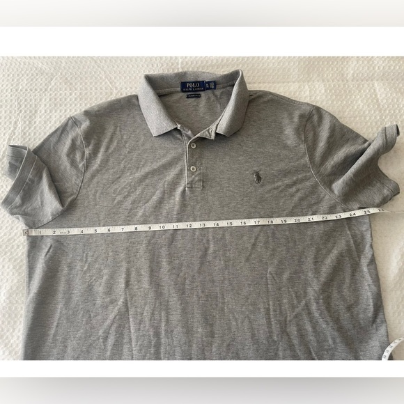 Polo Ralph Lauren Mens Polo Shirt XL, Gray with Gray Logo - Picture 4 of 5